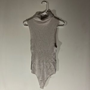 FREE PEOPLE sleeveless turtleneck bodysuit